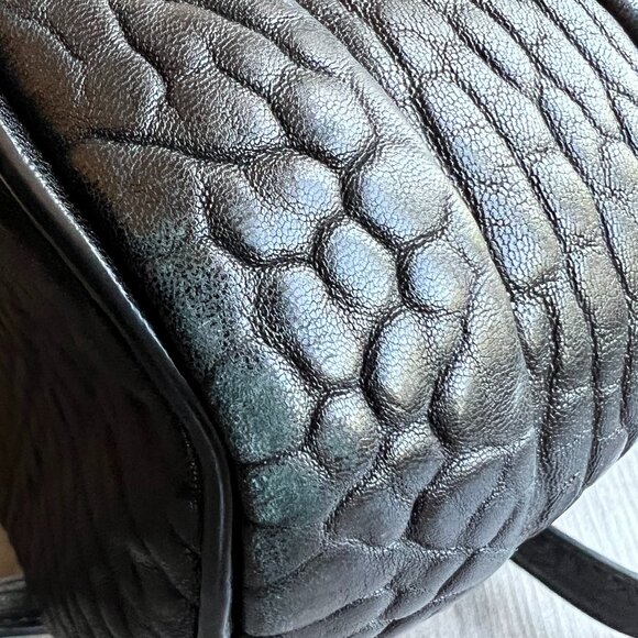 Authentic Alexander Wang Mini Pebbled Lambskin Rockie Black Silver Hardware Bag - Picture 11 of 13
